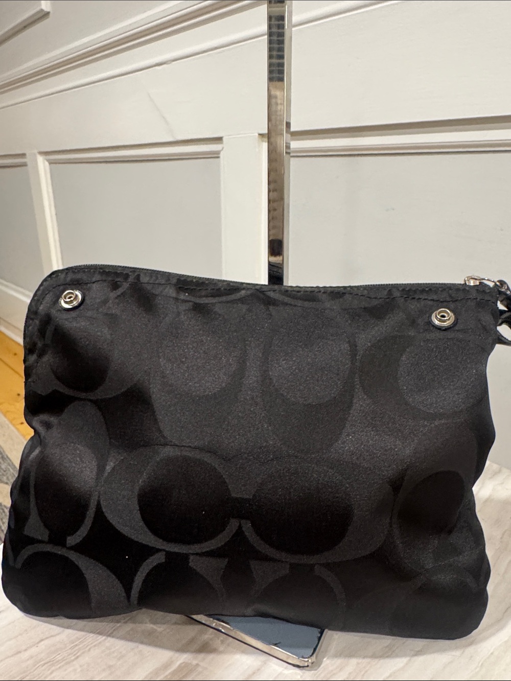 Coach Bag Getaway Black Signature Nylon Packable Weekender Tote Set - Picture 13 of 17
